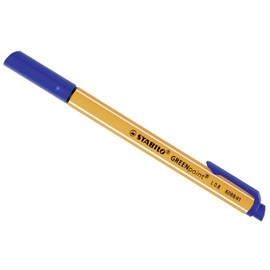 STABILO GREENpoint Pen Recycled Tip 0.8mm Line Red Ref 6088-41 Single Pen - Blue