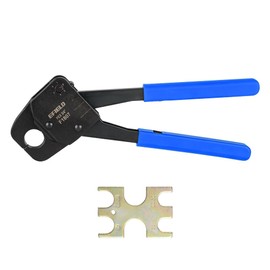 EFIELD 3/4-inch Pex Pipe Angle Head Crimping Tool - forPex Copper Ring Connection with Go-No-Go Guage