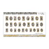 Sha-Nail Charm Shannail Charm Zebra Parts Gold 1 Piece