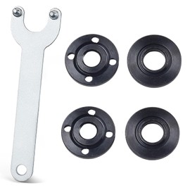 SIXHAOBU Set of 4 Replacement Parts for Angle Grinder, Angle Grinder Accessories, 125 mm with Flex Key and Flange Wrench, Arbor Adapter for Angle Grinder