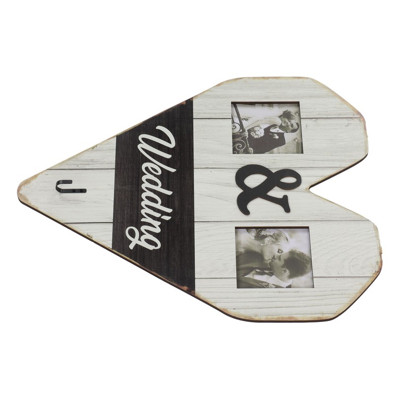 Wood Wedding Picture Frame Key Hook Wall Hanging Decoration Love