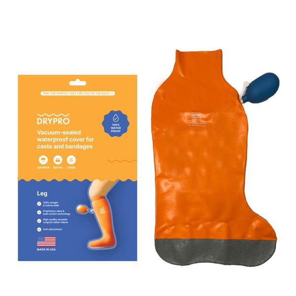 DryCorp Waterproof Leg Cast Cover by DRYPRO - Sized for both Kids and Adults - Ideal for the Bath Shower or Swimming - Small Half Leg – (HL-13)