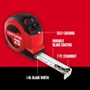 CRAFTSMAN 25-Ft Tape Measure with Fraction Markings, Retractable, Self-Locking Blade