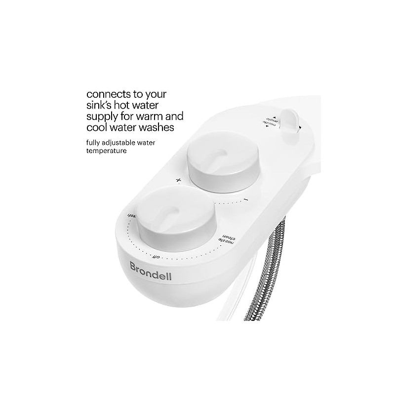 Brondell Fresh Spa Adjustable, Bidet Attachment FSA-25 for Toilet Seats