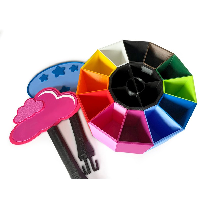 KAJAWIS Rotating Organiser for Colouring Pencils, Desk Organiser for Children,