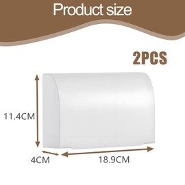 2 Pcs Baby Plug Socket Covers UK, White Double Socket Cover, Plug Protectors Baby UK, Plugs Cover Durable Suitable for Families Schools and Daycare Centers