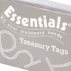 Whitecroft 27191/10 Essentials 101 mm Metal Ended Treasury Tags -