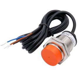 Heschen Inductive Proximity Sensor PR30-15DP Cylindrical Type 15mm Sensing M30 Round Non Shielded 12-24V DC 3-Wire PNP NO (Normally Open) CE