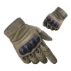 TechMel Guantes Tacticos Militar Touch Nudillo Duro Moto Bici Negro