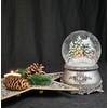 Nostalgia 20294 Snow Globe Carriage Ride Over Bridge Pewter Effect