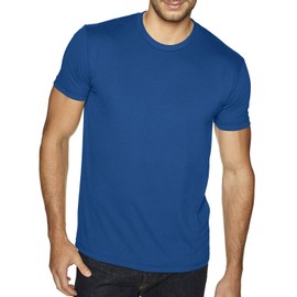Next Level Men's Premium Fitted Sueded Crew, Cool Blue, X-Small