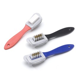 Suede Brush with Rubber Gum - Shoe Care Product to Clean Suede Shoes (Grey)