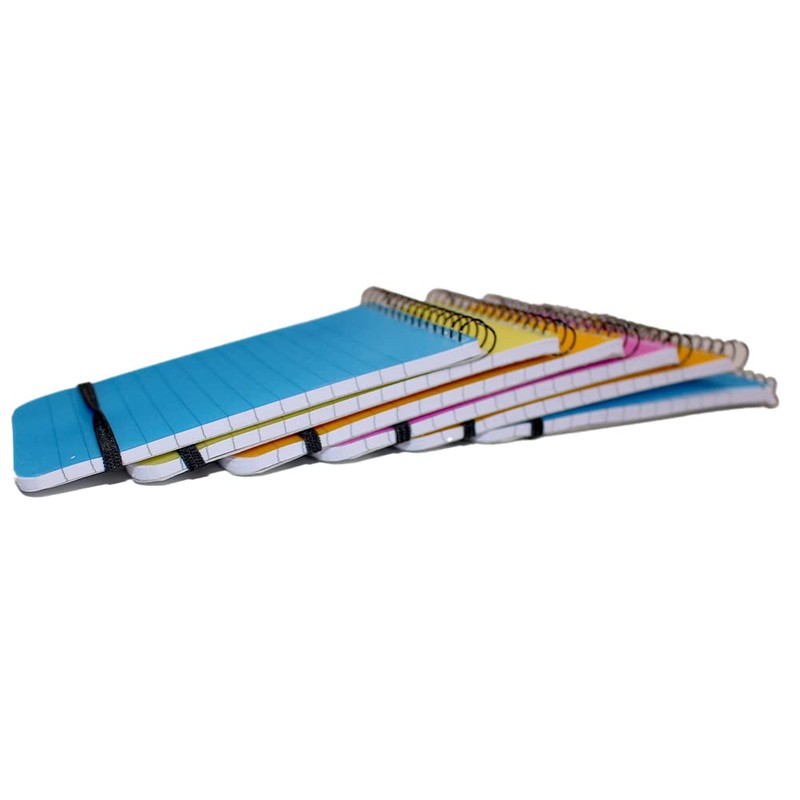 FIRST CHOICE KAYA Neon Notebooks Small Pack Of 6 Mini