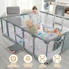 XNWQL Baby playpen, 79"x71"Baby Playpen with Mat Indoor＆Outdoor Playpen for