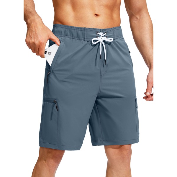 Kayrth Men's Swim Trunks Quick Dry Board Shorts with 5
