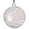 Sienna Glass Engagement Gift Friendship Ball, 10cm, white, gift boxed