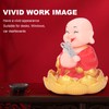 Nodding Smiling Buddha Maitreya Automatic Laughing Car Dashboard Solar Buddha