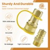 ZDRU 1/2 Inch Natural Gas Quick Connect Fittings with Male