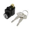 uxcell Stainless Steel Motorcycle Steering Lock with Two Keys for