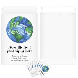 Spakon 50 Pcs Earth Day Party Favors Earth Day Self Adhesive Kraft Seed Envelopes Small Parts Envelopes Wildflower Seeds Packets White Paper Seed Storage Seed Organizer for Earth Day (No Seeds)