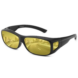 Dollger Night Sunglasses, Driving Sunglasses, Polarized Sunglasses, Polarized Lenses, UV 400, UV Protection, Ultra-light, Night Driving, Drive, Night Fishing, Night Running, Day and Night Use, Men
