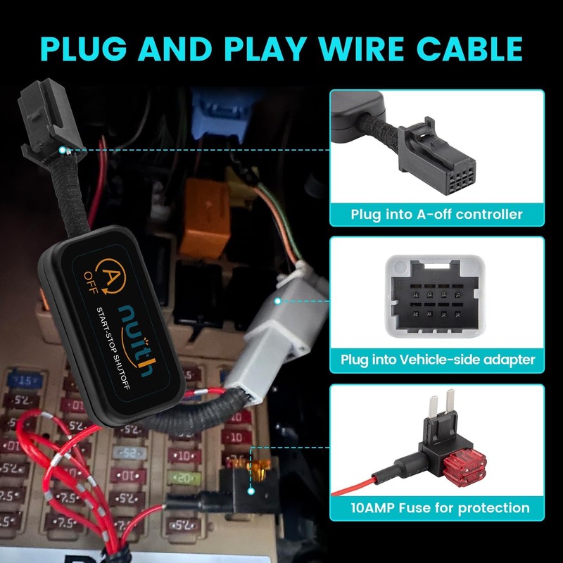 NuIth Auto Start Stop Deactivating Wire Harness for 2019-2023 Subaru