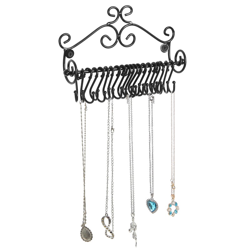 MyGift Necklace Holder Wall Mount, Set of 2 Jewelry Organizer