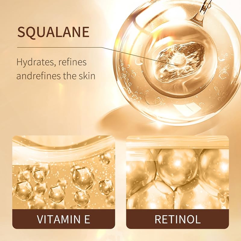 Retinol and Caffeine Anti-Wrinkle Eye Essence Oil, 8ml, with 360°