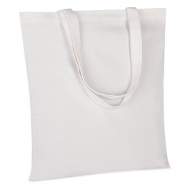 cuskena 2-Pack,Lightweight Blank Bulk Economical Cotton Tote,Shopping Suitable for PromotionGift, ActivityBag Reusable Grocery Bags. (2, White)