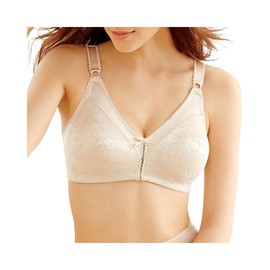 Bali Designs Women's Double-Support Spa Closure Wire-Free Bra, Soft Taupe, 42B