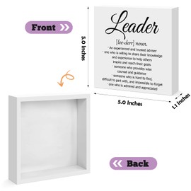 Thank You Gifts for Leader Boss Appreciation Gift Mentor Gift Leader Desk Decorative Sign Manager Supervisor PM Mentor Boss Leaving Farewell Promotion Celebration Retirement Gift