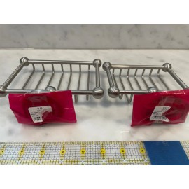 Restoration Hardware RH METAL SHOWER SOAP BASKET stain nickel LARGE or SMALL-NEW priced each