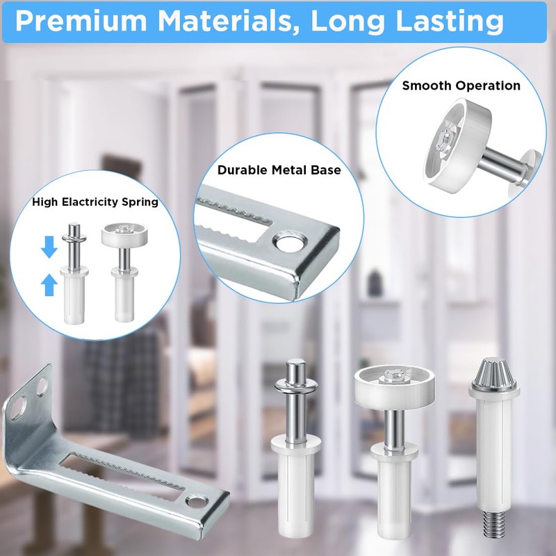 Bifold Door Hardware with Track, Bi-fold Closet Door Hardware Repair