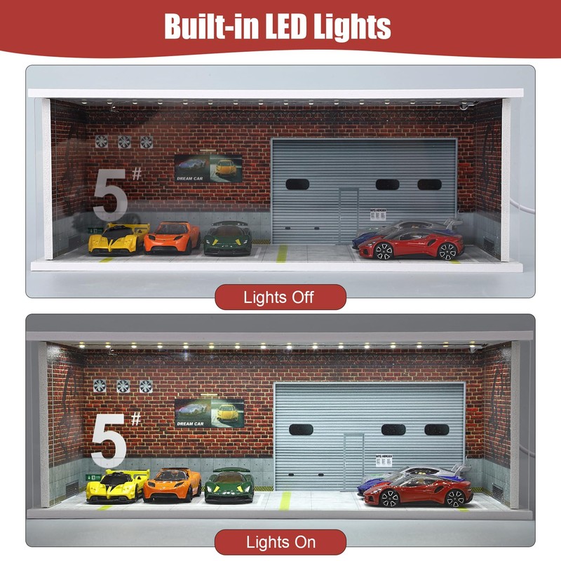 Saichotoy Saichotoy Display Case for Hot Wheels: Stackable Parking Garage