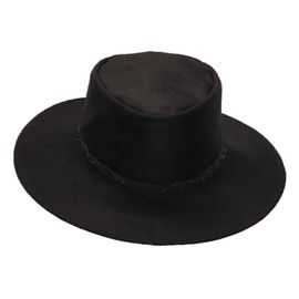 Sharpshooter Clint Eastwood Fistful of Dollars Leather Cowboy Hat Black