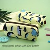 LParkin Penguins Canvas Pencil Case Pen Bag Pouch Stationary Case