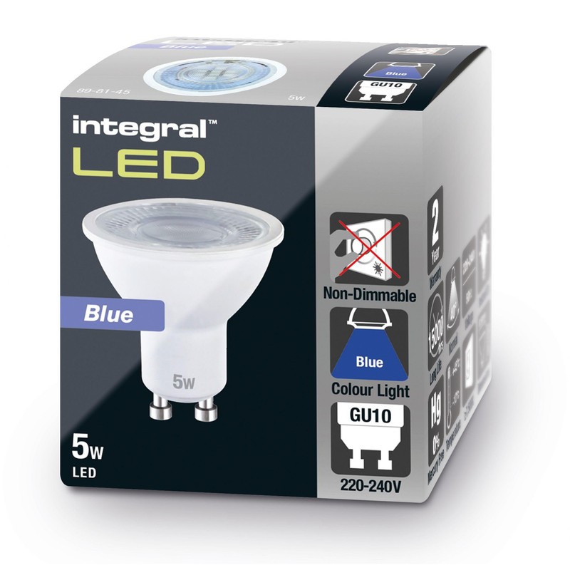 Integral ILGU10NN108 5w GU10 LED Bulb, Blue
