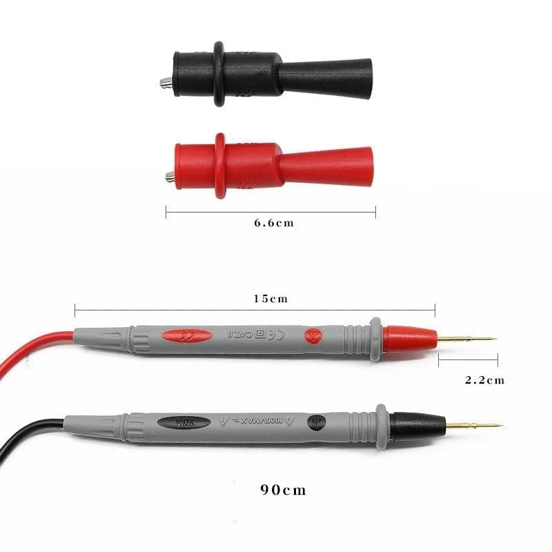 Multimeter Test Leads Banana Plug,1000V 20A Digital Multi Meter Clamp