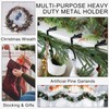 Vicenpal 4 Pcs Fireplace Stocking Garland Hanger for Mantel 2