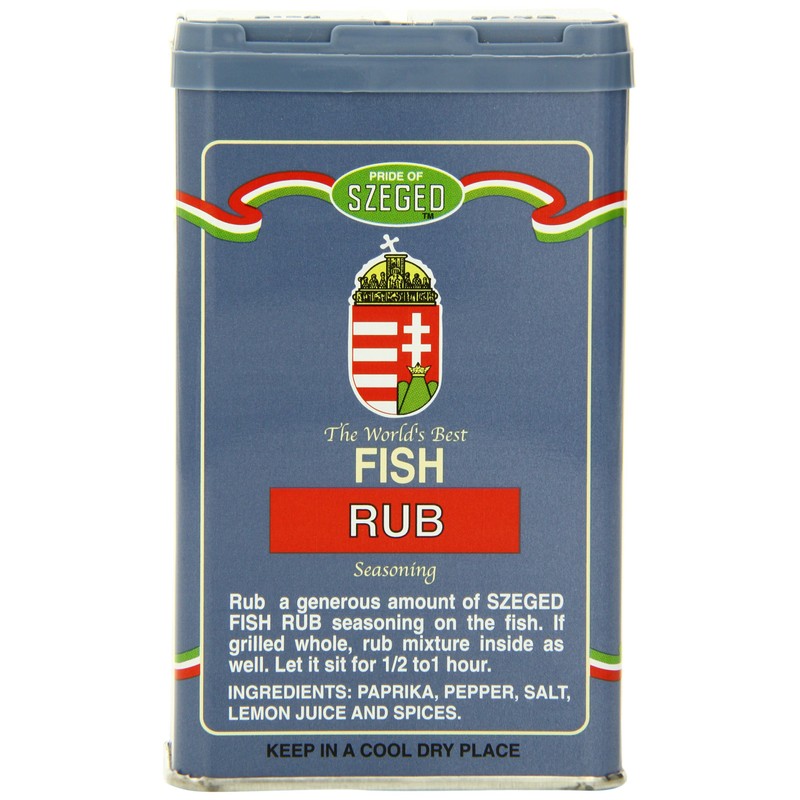 Szeged Fish Rub, 5-Ounce Tins (Pack of 6)