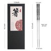 HRLORK Metal Chopsticks 2 Pairs Stainless Steel Chopsticks Reusable Use