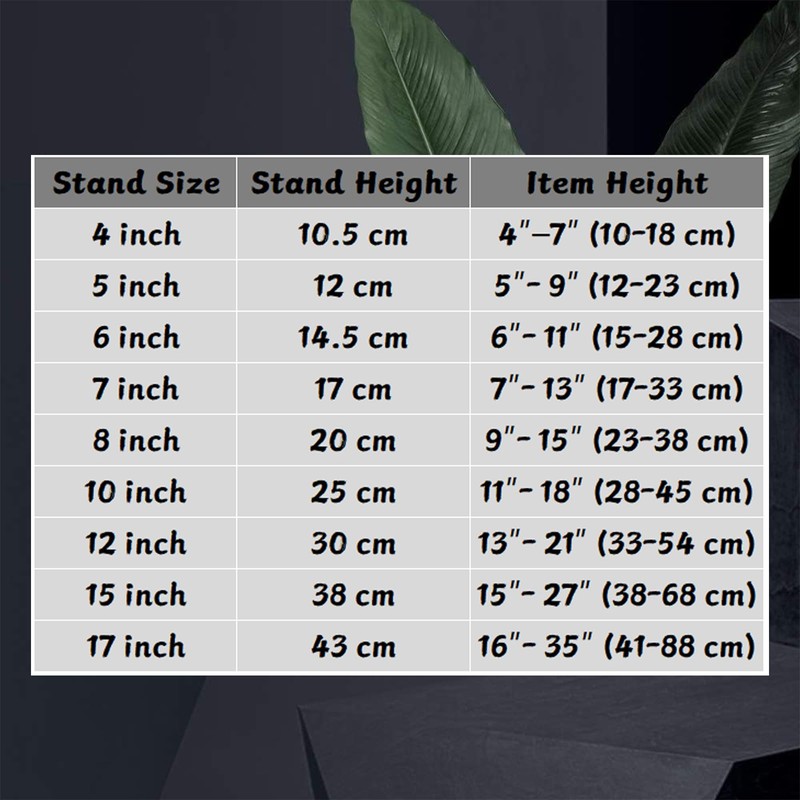(4 pack)Iron Display Stand, Black Iron Easel Plate Display Photo