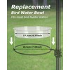 iBorn Plastic Bird Bath Bowl for Outside on Ground,Bird Water