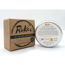 RoKai All-Natural Sunscreen Unscented SPF20 - Only 4 Ingredients, 100% Natural and Organic, Non-Toxic, Non-Nano, Chemical-Free, Perfect for Sensitive Skin (Unscented, 100ml), Recyclable Packaging