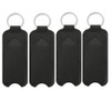 luzen 4Pcs PU Leather Lipstick Lip Balm Case Holder Portable