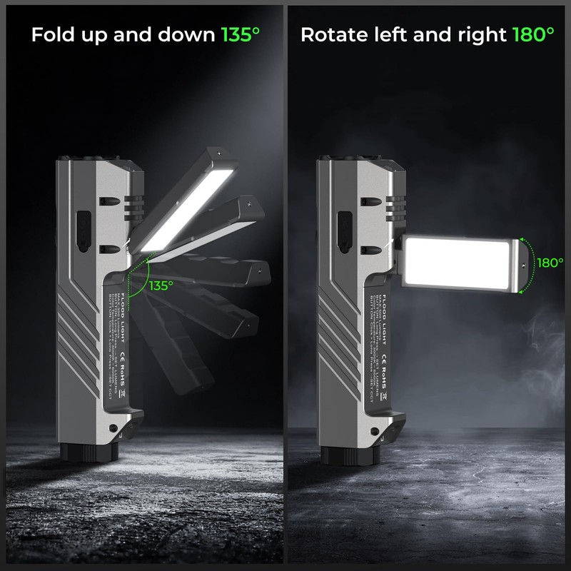 Wurkkos HD05 Flat EDC Flashlight, 3100 Lumens 4-in-1 LED Rechargeable