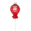 Kat + Annie 5.5" Red Tootsie Pop Glass Christmas Ornament