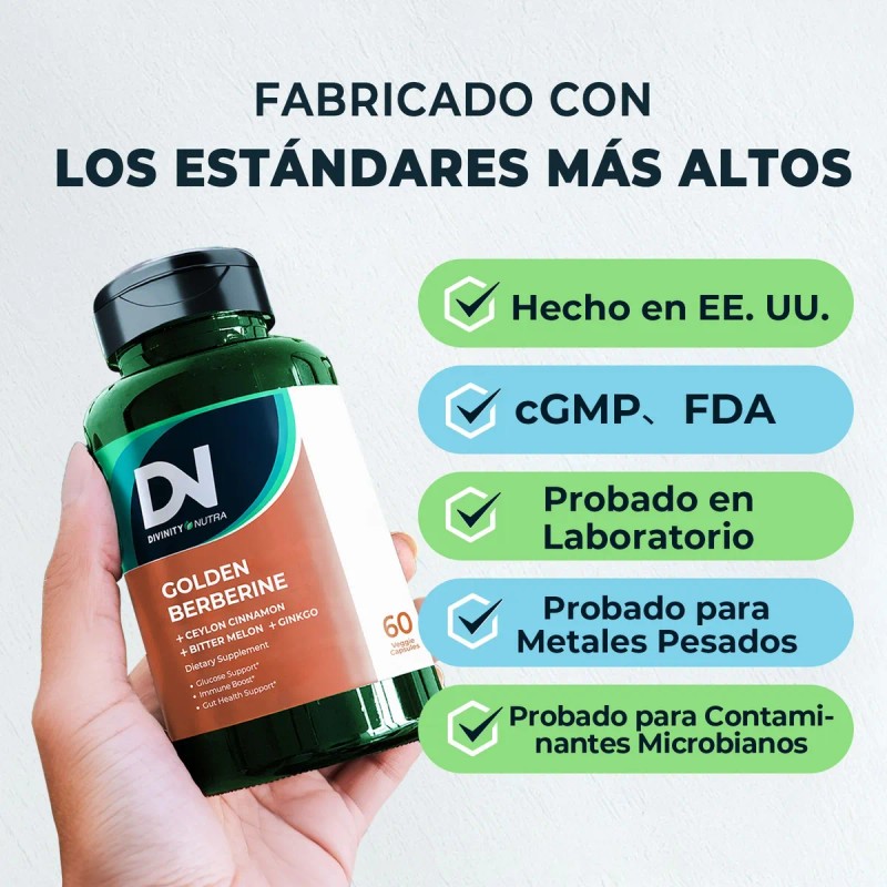 Dn 4 En 1 Berberina Suplemento 1500mg, 60 Cápsulas