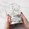 THINGS REMEMBERED Engraved Elephant and Baby Calf Musical Snow Globe
