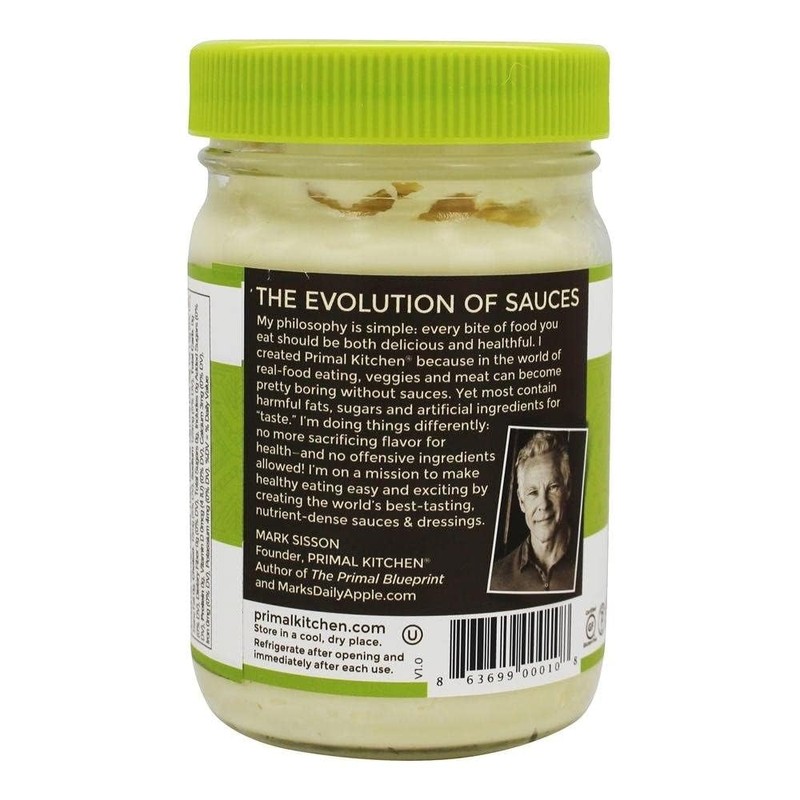Primal Kitchen Avocado Oil Mayonnaise, 12 Ounce (355 ML), Paleo,